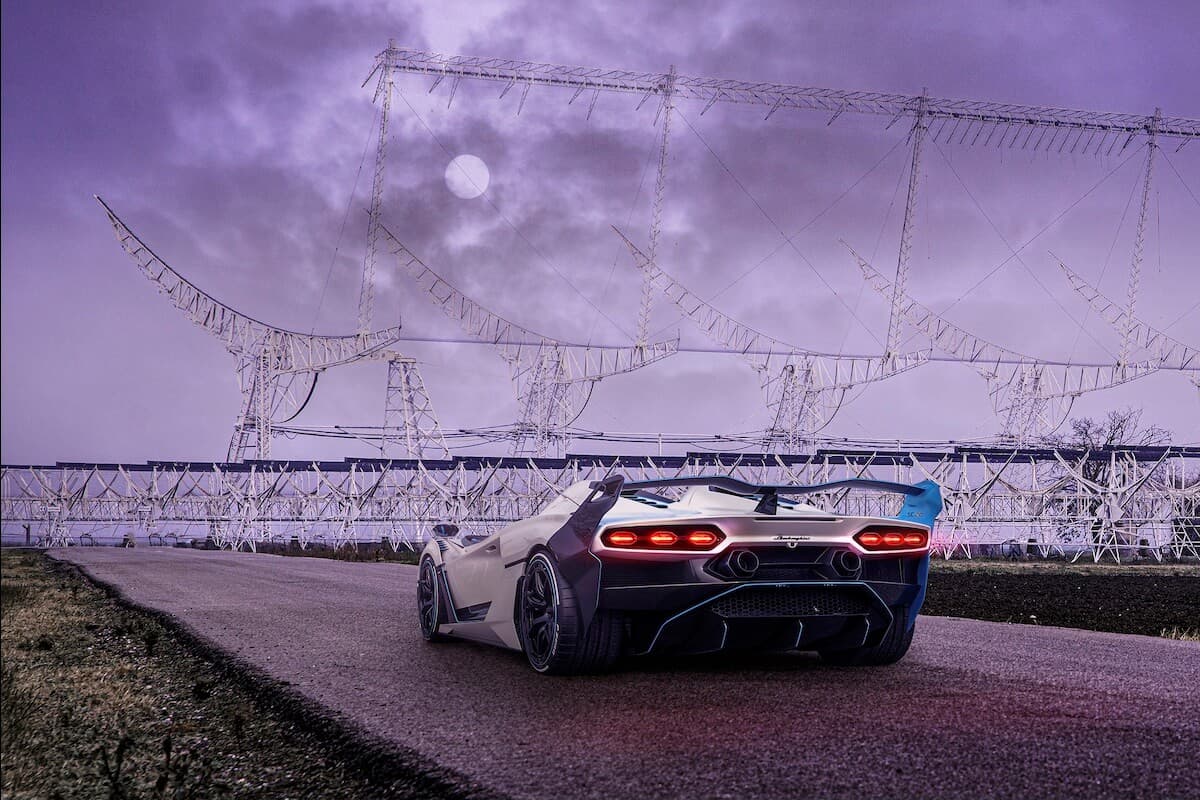 الصورة 4 الLamborghini SC20 من الخلف