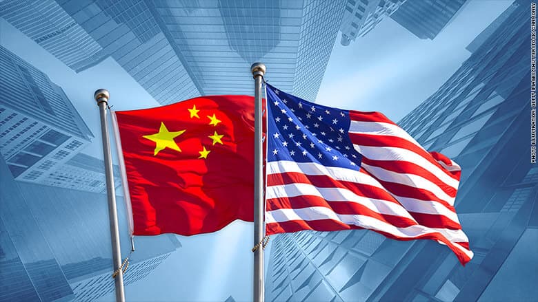 china-USA Flags-2