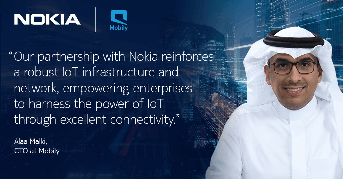 Mobily IoT PR Social Media Quote card