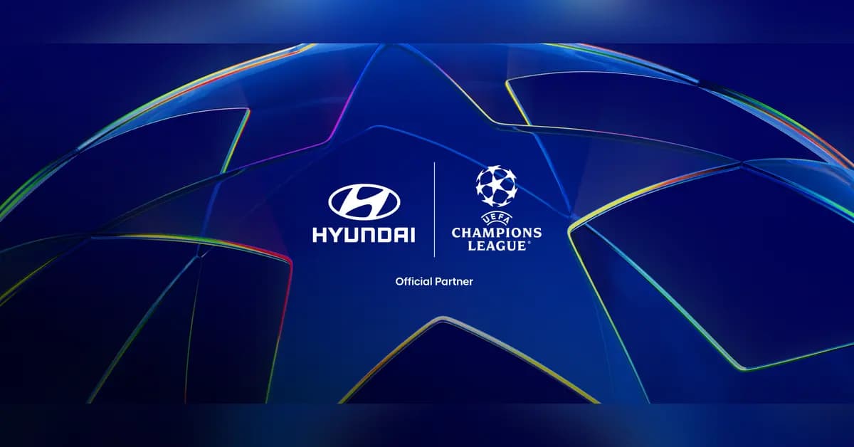 Hyundai UEFA partnership vehicle showcase in Europe