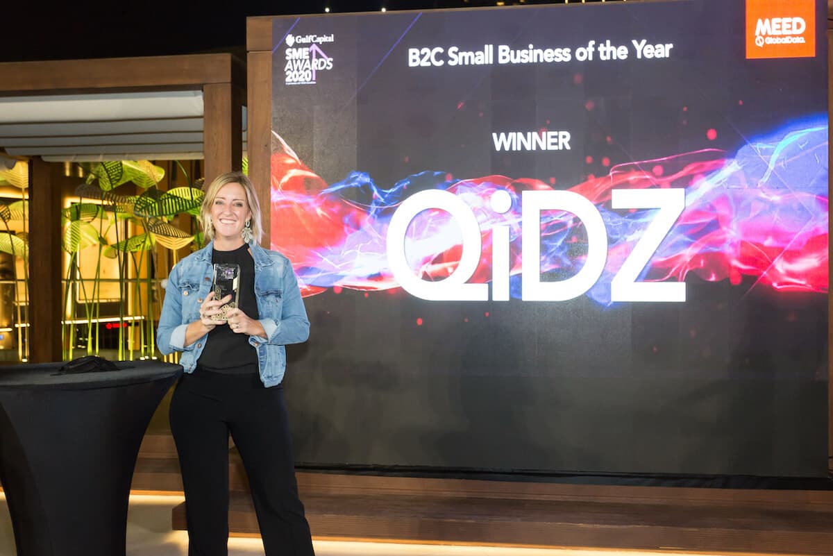 QiDZ CEO Simona Agolini at Gulf Capital SME Awards