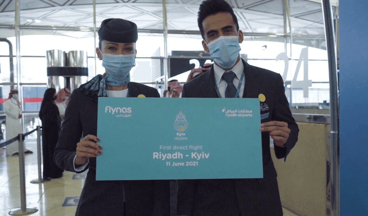 طيران ناس يحتفل بتدشين أولى الرحلات المباشرة بين الرياض وكييڤ الاوكرانية 2