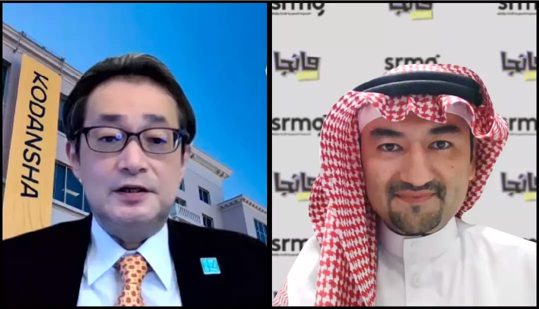 Dr. Essam Bukhary, Editor-in-Chief of Manga Arabia and Satoru Matsumoto, Vice President and Board Member of Kodansha