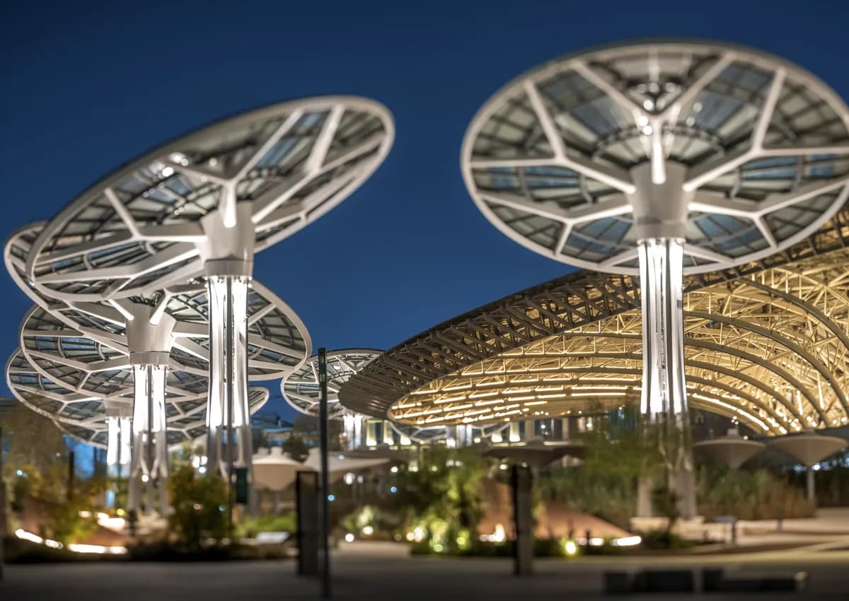 Night view of Terra - The Sustainability Pavilion_m984_ssict_1200_850