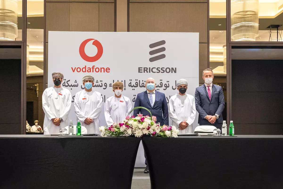 Vodafone in Oman signing ceremony