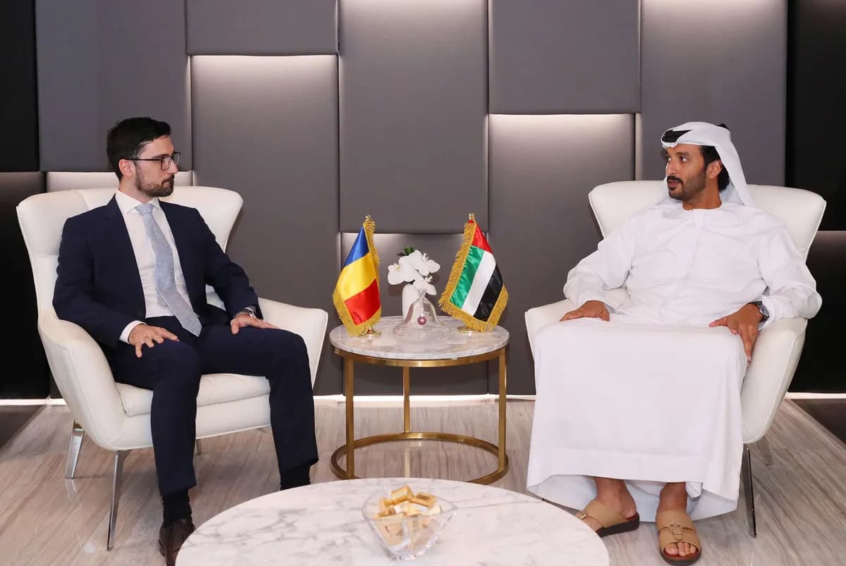 الإمارات ورومانيا تبحثان تعزيز فرص التعاون الاقتصادي 1_ssict_1200_803