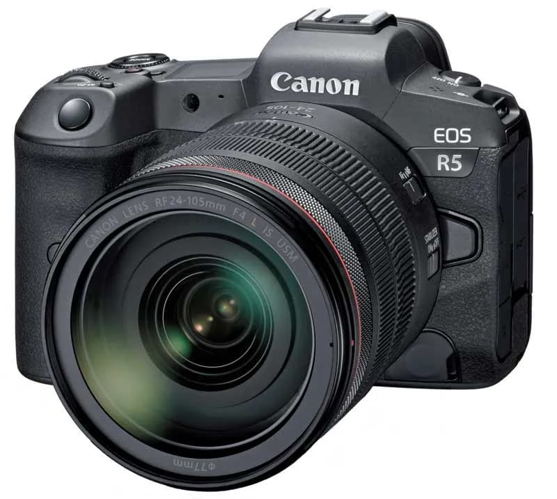 Canon-EOS-R5_BK_FrontSlantLeft_RF-24-105mm_F4LISUSM-1_ssict_800_716