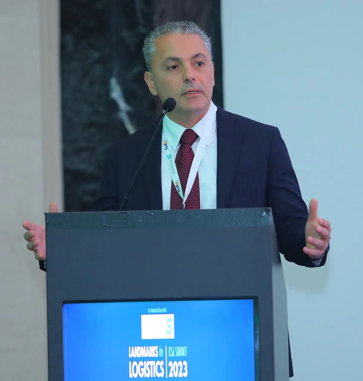 Zaid Khammash, MD Operations FedEx, discussing trends re-shaping the logistics industry_ssict_1200_1257