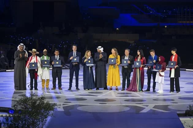 11 winners of the Zayed Sustainability Prize Recognised at COP28 (Photo - AETOSWire)_1701496250_ssict_630_420