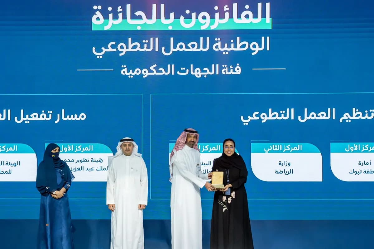 الزكاة والضريبة والجمارك تفوز بالجائزة الوطنية للعمل التطوعي لعام 2023م_ssict_1200_800