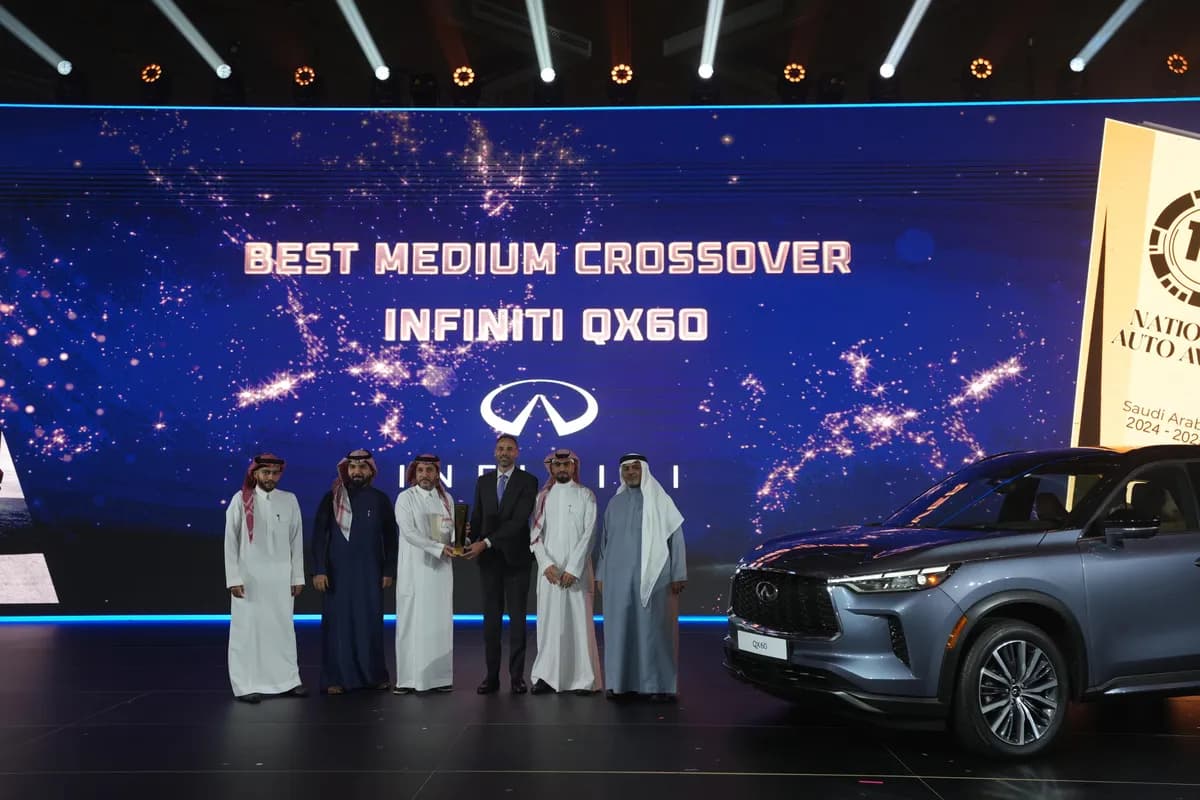 إنفينيتي QX60 تتوج بجائزة أفضل سيارة بريميوم كروس اوفر لعام 2024 في النسخة الـ12 من الجائزة الوطنية لقطاع السيارات 2024_ssict_1200_800