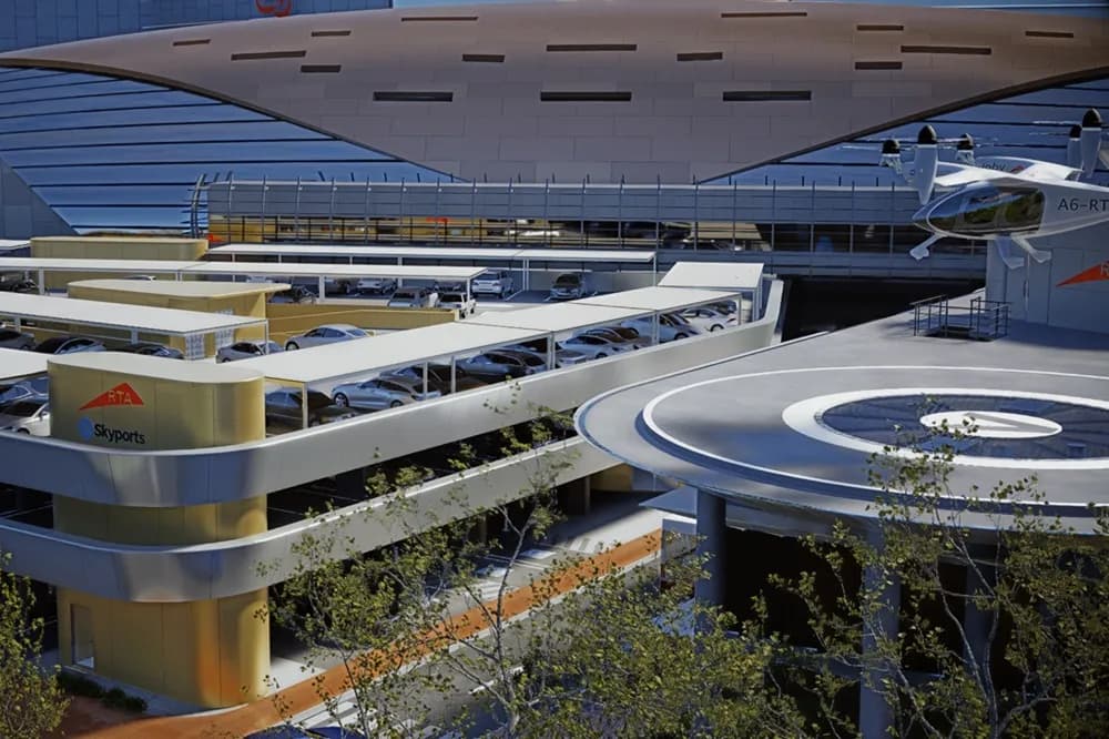 Construction has begun on the first ver tiport in Joby’s planned Dubai air taxi network, located at Dubai International Airport. Photo- Dubai RTA photo 2_ssict_1000_666