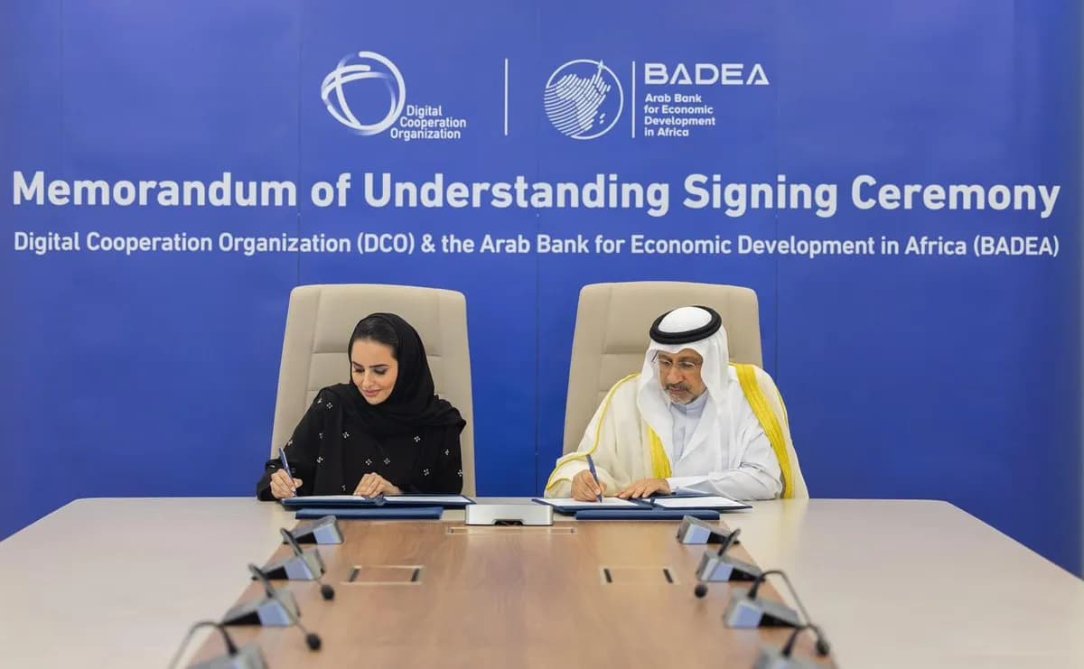 مذكرة تفاهم بين منظمة التعاون الرقمي والمصرف العربي للتنمية الاقتصادية في إفريقيا لتعزيز الاقتصادات الرقمية2_ssict_1200_741