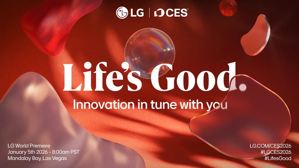 مؤتمر إل جي الصحفي العالمي في معرض CES 2026 لعرض ابتكارات الذكاء الاصطناعي بلاس فيغاس
