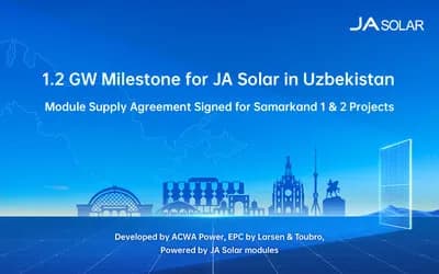 JA Solar Secures 1.2 GW Deal for Samarkand Solar Projects _ssict_400_250