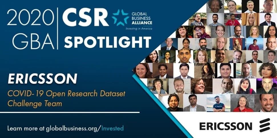 Ericsson recognized for COVID response picture