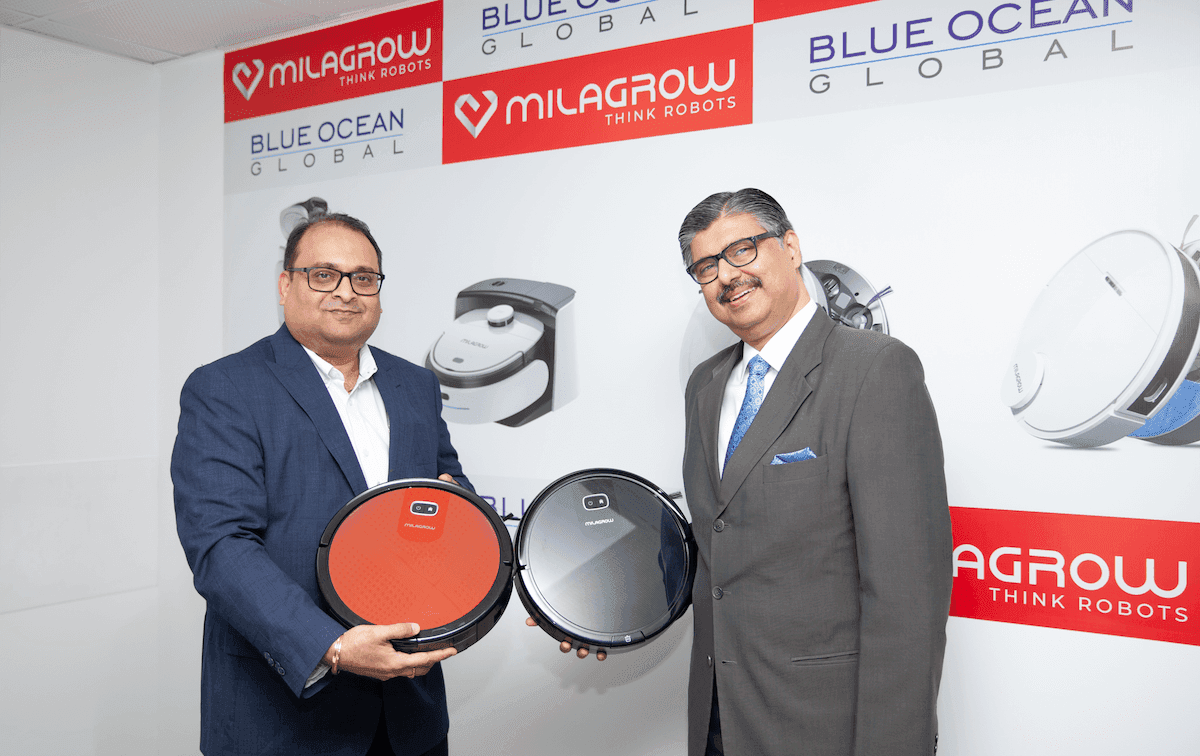 Mr Rajeev Karwal, CEO & Chairman Milgrow Robots; Mr. TR Ganesh, Director of Global Business, Milagrow Robots