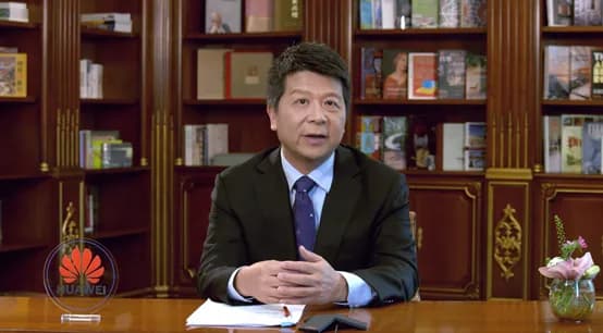 Huawei Rotating Chairman Guo Ping delivers a keynote speech at the 13th Global Peter Drucker Forum_ssict_554_306
