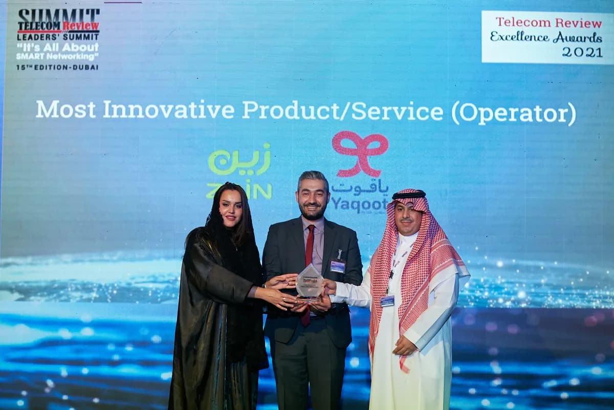 ZAIN KSA’S YAQOOT WINS THE “MOST INNOVATIVE PRODUCT SERVICE” AWARD AT “TELECOM REVIEW” SUMMIT 2021_ssict_1200_801