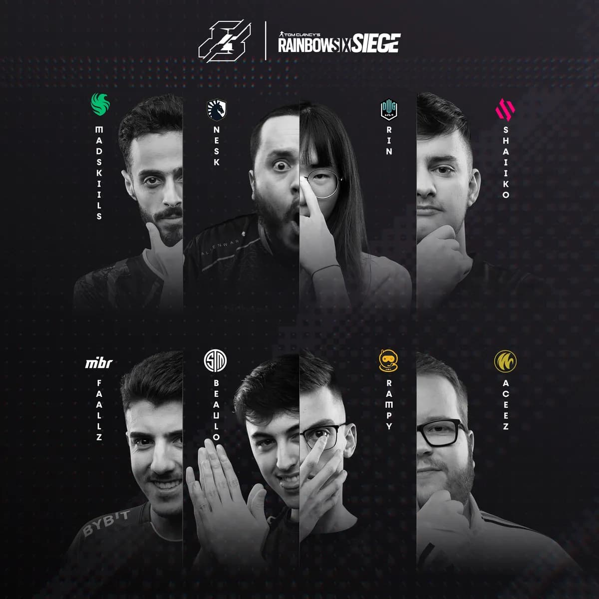Rainbow6 participating teams in Gamers8_ssict_1200_1200