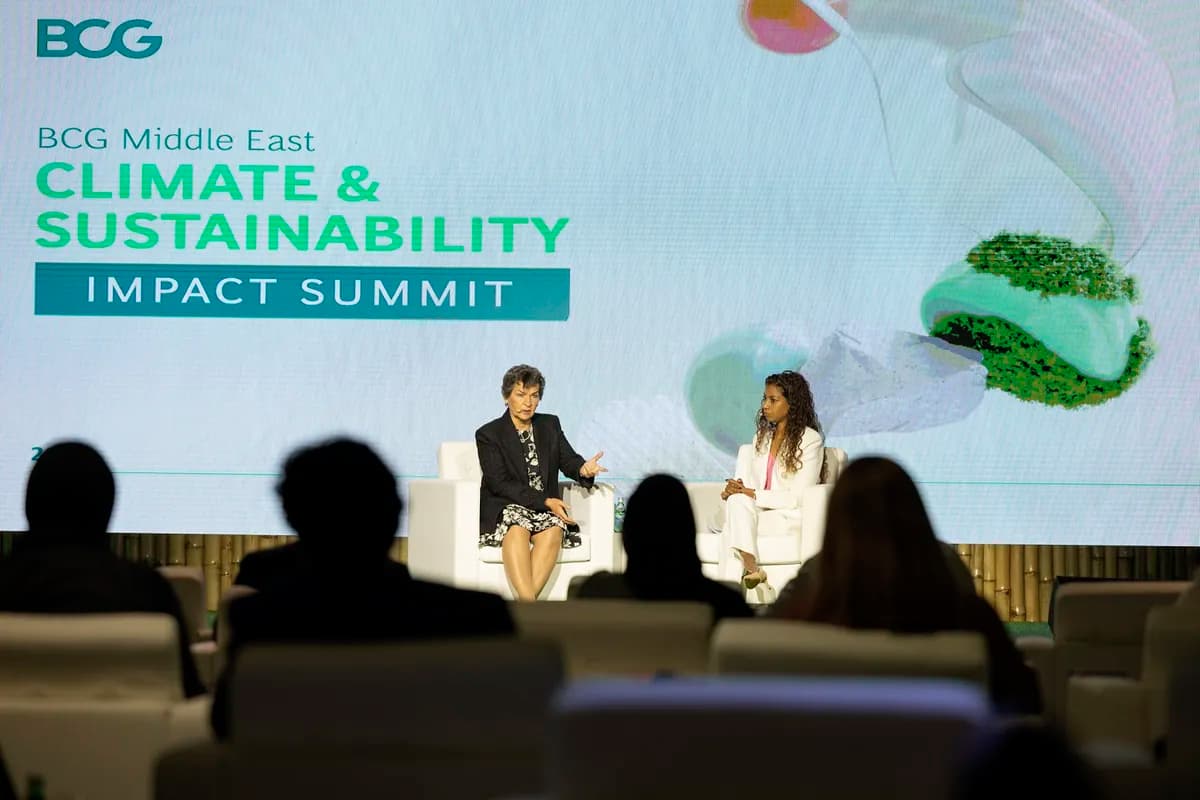 Shelly Trench with Christiana Figueres Executive Secretary of the United Nations Framework - 1_ssict_1200_800