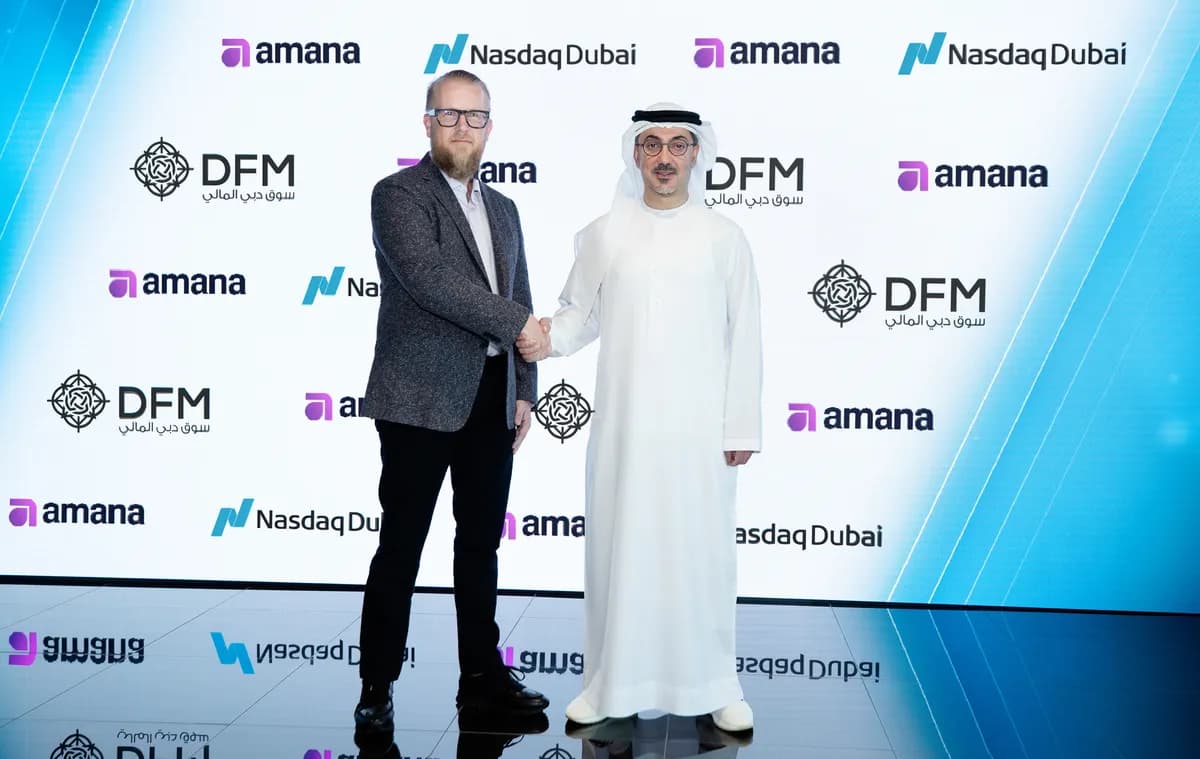 (l-R) Muhammad Rasoul, CEO, amana- Hamed Ali, CEO of DFM and Nasdaq Dubai_ssict_1200_759