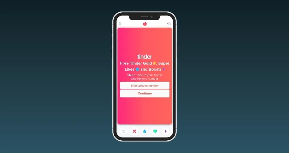An example of a phishing page mimicking Tinder_ssict_1001_532