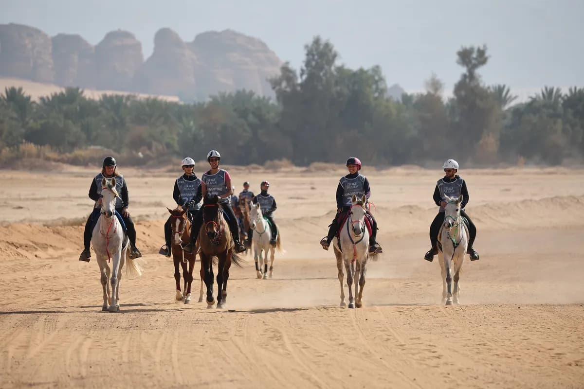 Endurance riders in training around AlUla for the Custodian of the Two Holy Mosques Endurance Cup_ssict_1200_800