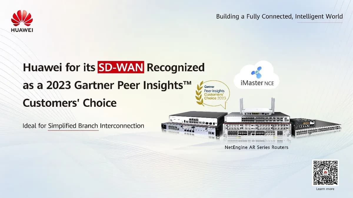 Huawei Recognized as a Gartner® Peer Insights™ Customers' Choice for SD-WAN for the Fourth Time_ssict_1200_675