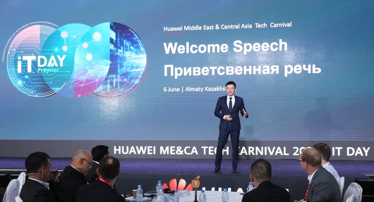 David Shi delivered a Welcome Speech at Huawei IT Day 2023_ssict_1200_648