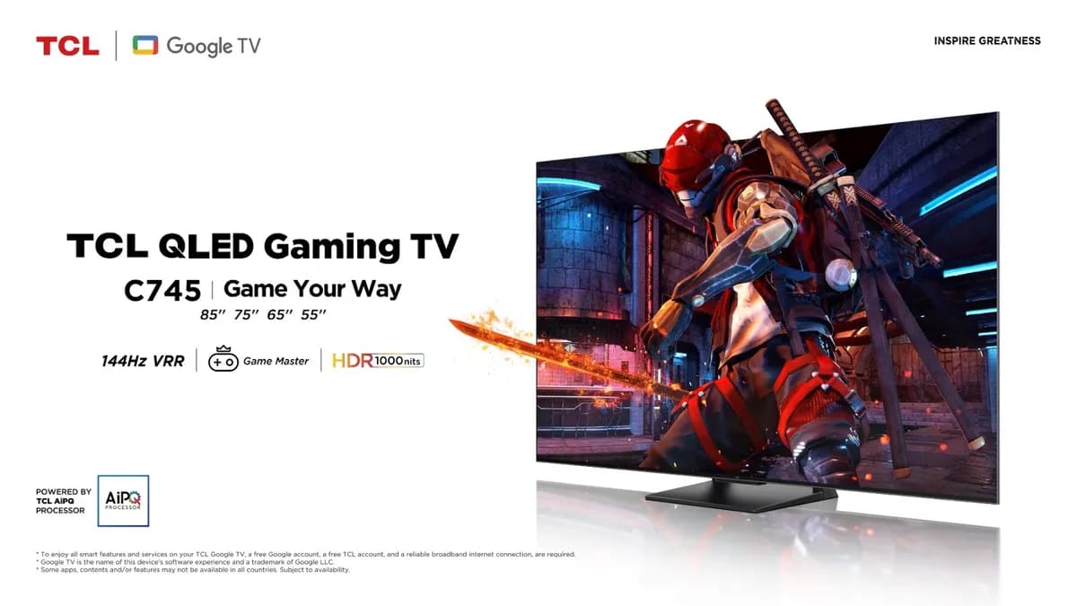 تي سي إل تطلق تلفاز C745 بتقنيةQLED 4K الجديد للألعاب _ssict_1200_675