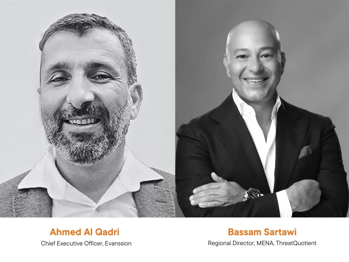 Ahmed Al Qadri, CEO of Evanssion and Bassam Sartawi, Regional Director, MENA, ThreatQuotient_ssict_1200_900