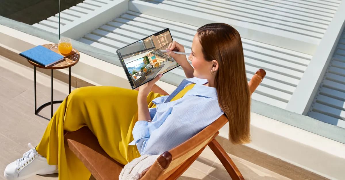 يتميّز جهاز HUAWEI MatePad Pro مقاس 13.2 بوصة، بشاشة OLED كبيرة ومرنة_ssict_1200_628