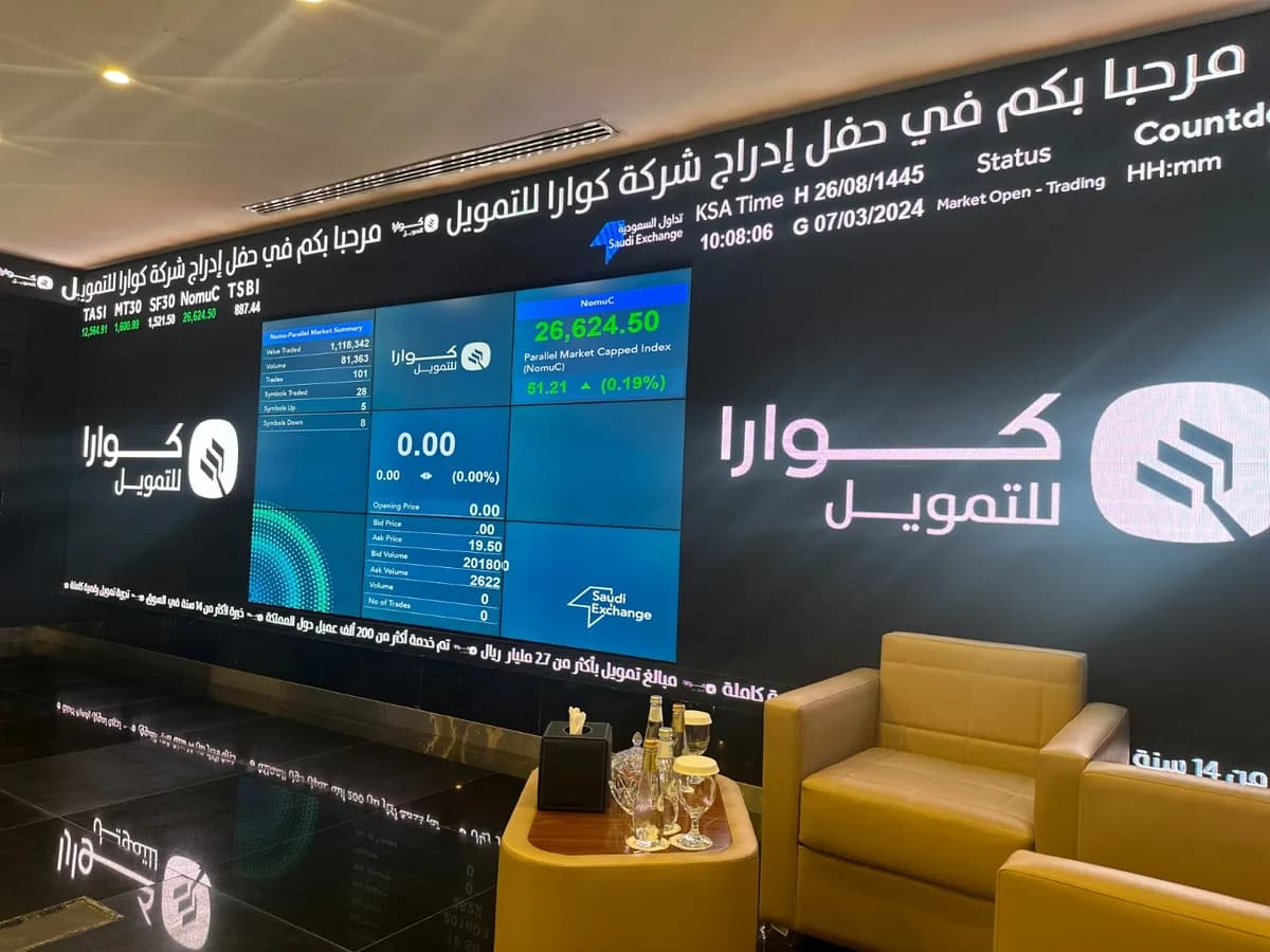 كوارا للتمويل الرائدة في التمويل الرقمي تعلن عن تداول أسهمها في السوق الموازية نمو_ssict_1200_900