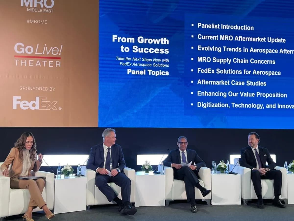 FedEx hosts panel discussion at MRO Middle East_ssict_1200_900