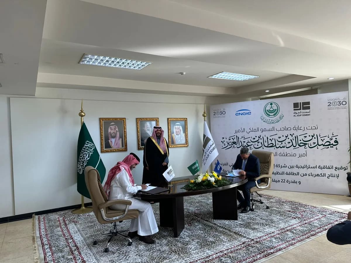 ENGIE and Al Jouf Cement Partner on 22 MWp Solar Project to Advance Saudi Vision 2030 Goals1_ssict_1200_900