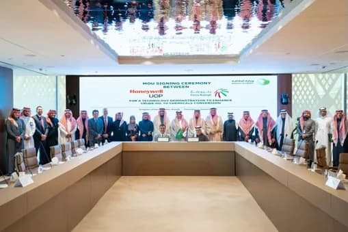 HONEYWELL SIGNS MOU WITH PETRO RABIGH TO LICENCE ITS NAPHTHA CONVERSION TECHNOLOGY IN SAUDI ARABIA_ssict_509_339