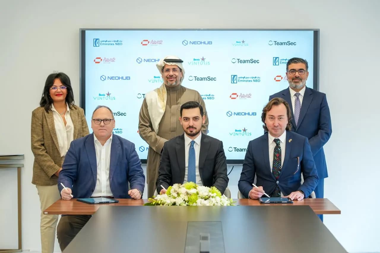 دينيز فنتشرز التابعة لمجموعة بنك الإمارات دبي الوطني وراسمال فينتشرز القطرية تستثمران 7.6 مليون دولار أمريكي في TeamSec لتعزيز الابتك_
