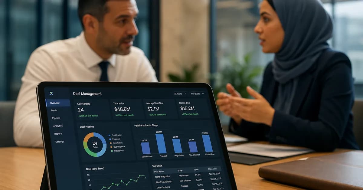 deal infrastructure platform used by Keiretsu Forum MENA and FinBursa
